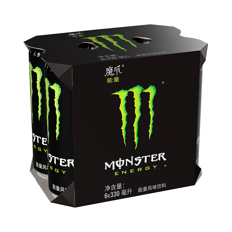 Coca-Cola 可口可乐 三人团：可口可乐魔爪 Monster 原味 能量风味饮料 功能饮料