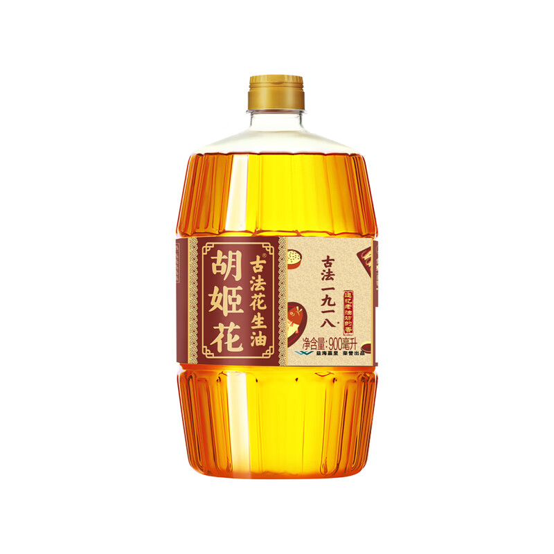 胡姬花 古法小榨 花生油 900ml 27.9元