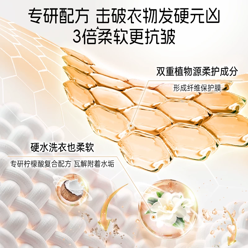 立白 花植柔护柔顺剂 8kg 29.83元 - 清风线报