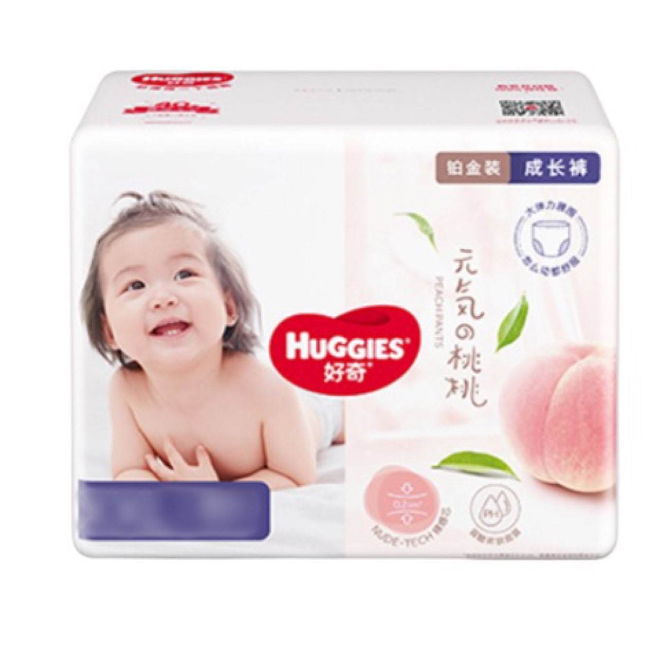 京东百亿补贴：HUGGIES 好奇 铂金装系列 拉拉裤 XXL74片 102.56元