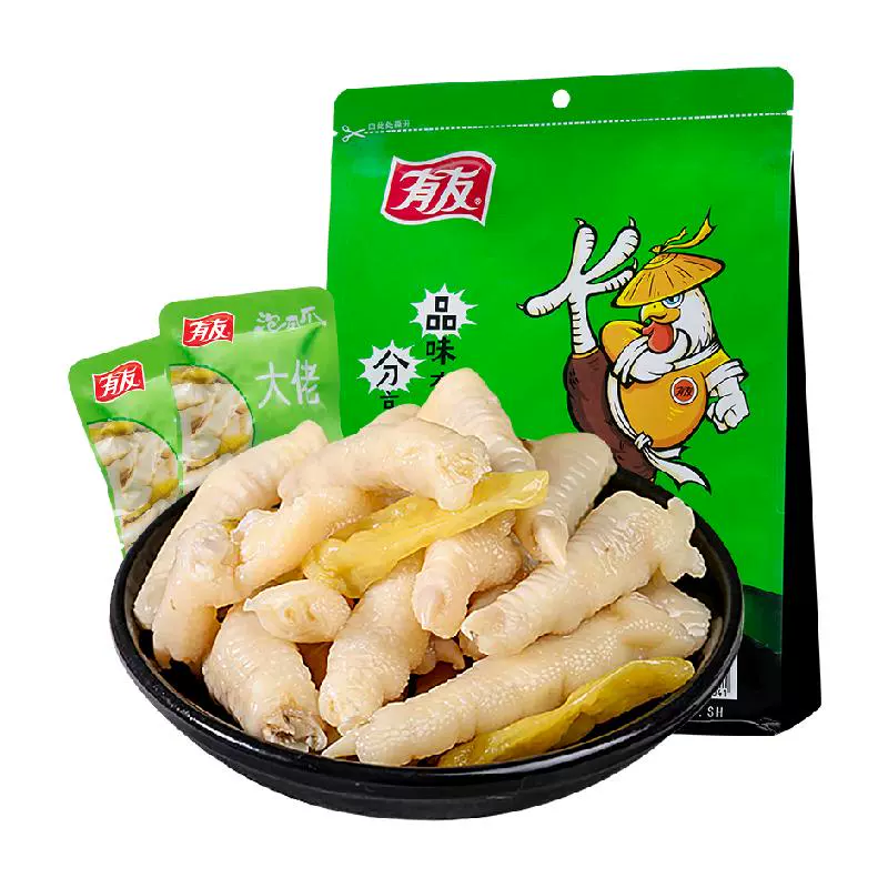 YUYU 有友 UYU 有友 泡椒鸡爪 428g ￥25.33