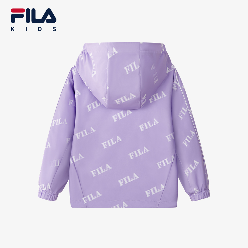 FILA 斐乐 儿童童装上衣2024春季新款小童男童防泼水连帽梭织外套 690元