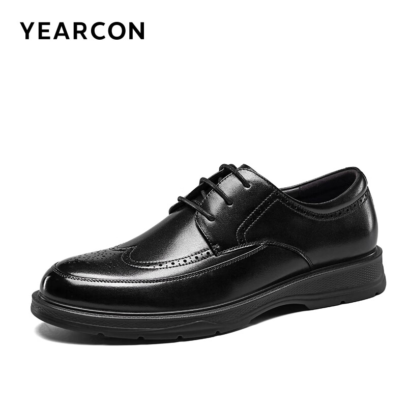 YEARCON 意尔康 男鞋布洛克商务休闲皮鞋 179.9元