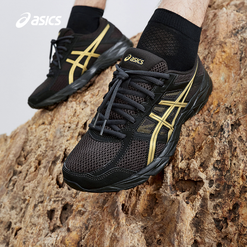 ASICS 亚瑟士 GEL-CONTEND 4 男子跑鞋 T8D4Q-017 黑色/金色 41.5 309元（需用券）