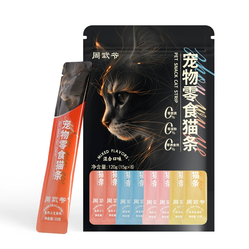 周武爷 猫零食猫条 互动补水 15g*8支 ￥2.9