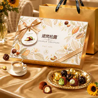 诺梵松露 诺梵金松露坚果夹心巧克力礼盒装生日礼物送女友 29.9元 - 线报酷 诺梵松露 诺梵金松露坚果夹心巧克力礼盒装生日礼物送女友 29.9元 - 线报酷