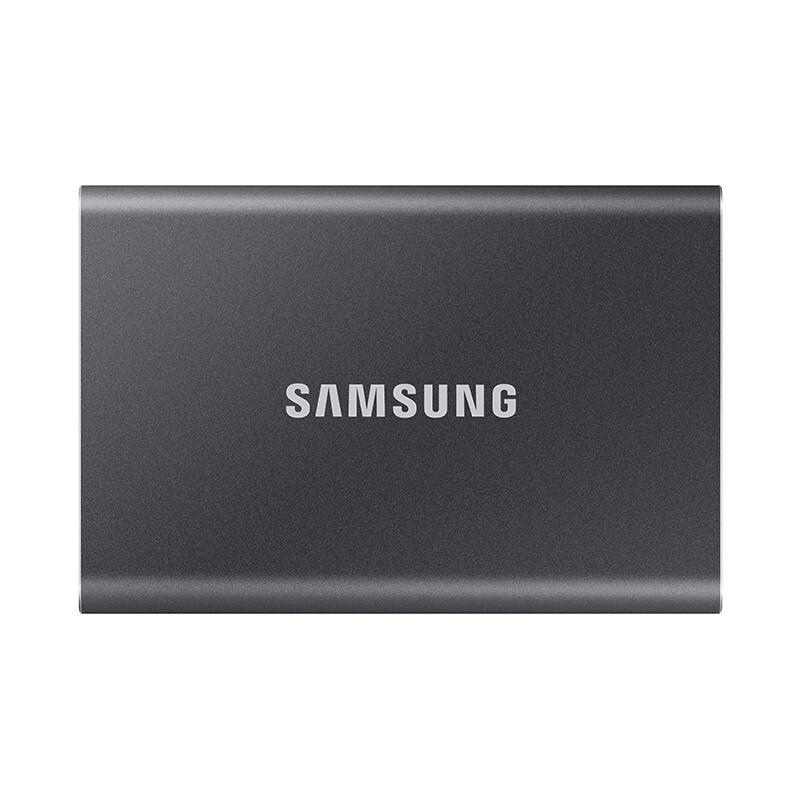 PLUS会员：SAMSUNG 三星 T7 USB 3.2 Gen 2 移动固态硬盘 Type-C 1TB 太空灰 824.16元（双