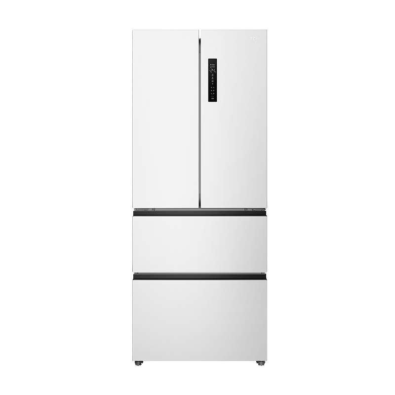 再降价、预售、PLUS会员：TCL 电冰箱 白色法式多门四开门对开门家用电冰箱 