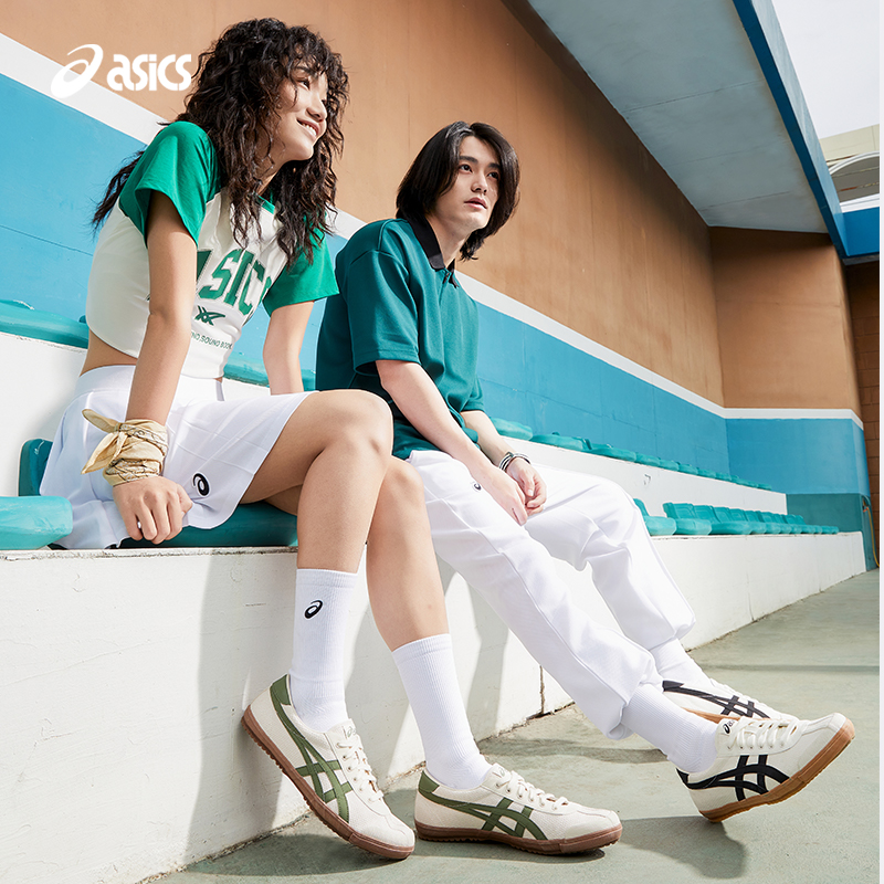 ASICS 亚瑟士 TSG-110夏季透气帆布鞋虎爪复古休闲鞋德训鞋 254.75元