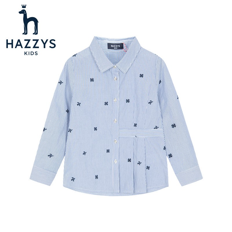 HAZZYS 哈吉斯 女童尖领衬衫 136.31元（需用券）