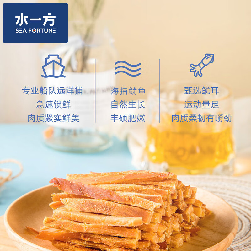 水一方 鲜烤鱿鱼麻辣味60g 5.75元（需买6件，需用券）