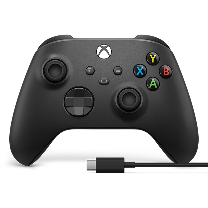微软Xbox无线游戏手柄 磨砂黑+USB-C线 蓝牙 365元（如有概率券再减20，实付343.