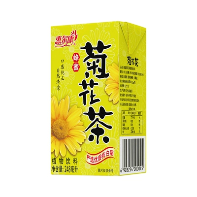 需首购:惠尔康 蜂蜜菊花凉茶248ml*16盒 10.8元（合0.68元/盒）