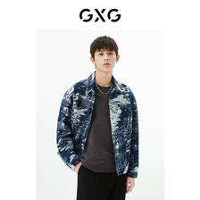 GXG 奥莱 多色多款简约休闲时尚薄外套男夹克 牛仔蓝夹克GD1211012I 165/ 129元（