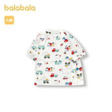 88VIP：巴拉巴拉 婴儿t恤宝宝上衣女童衣服男童短袖2024新款夏装洋气可爱 34.9