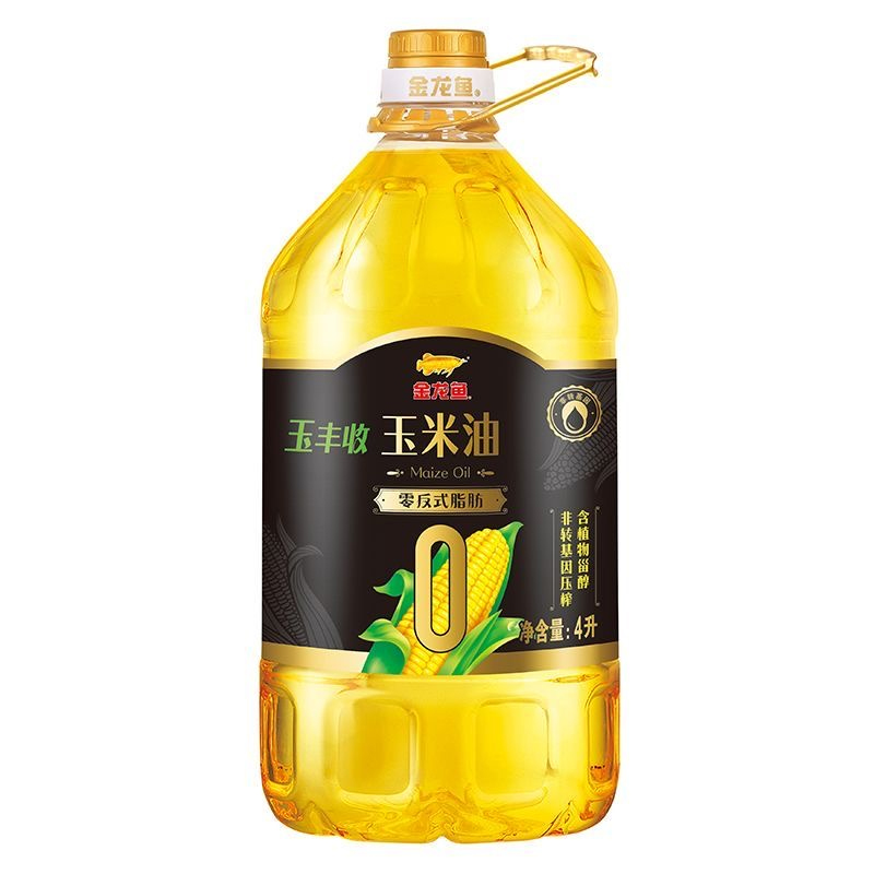 金龙鱼 0反式脂肪酸非转基因压榨特级玉米油烘焙桶装 4L 39.9元