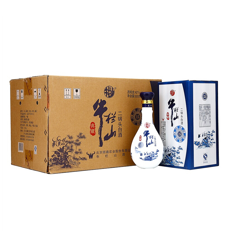 牛栏山 二锅头 典藏15 清香型 白酒 42度 500ml*6瓶 256.01元