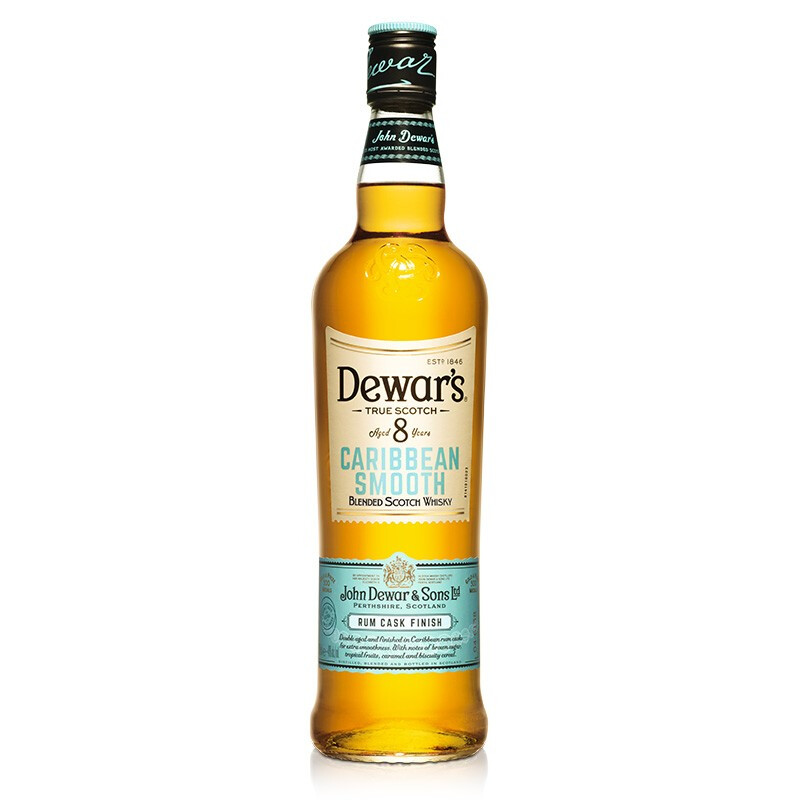 Dewar's 帝王 8年 加勒比醇顺朗姆桶 苏格兰调和威士忌 40%vol 700ml 118.75元（需