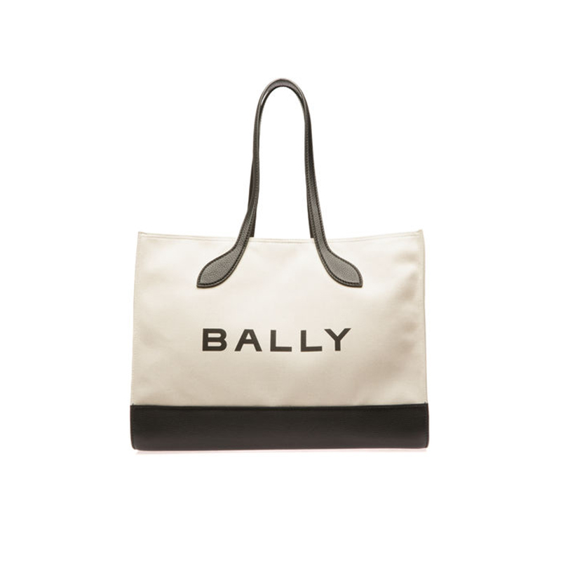 BALLY 巴利 女士BAR ON EW系列织物配皮手提包托特包 1390.38元（需用券）