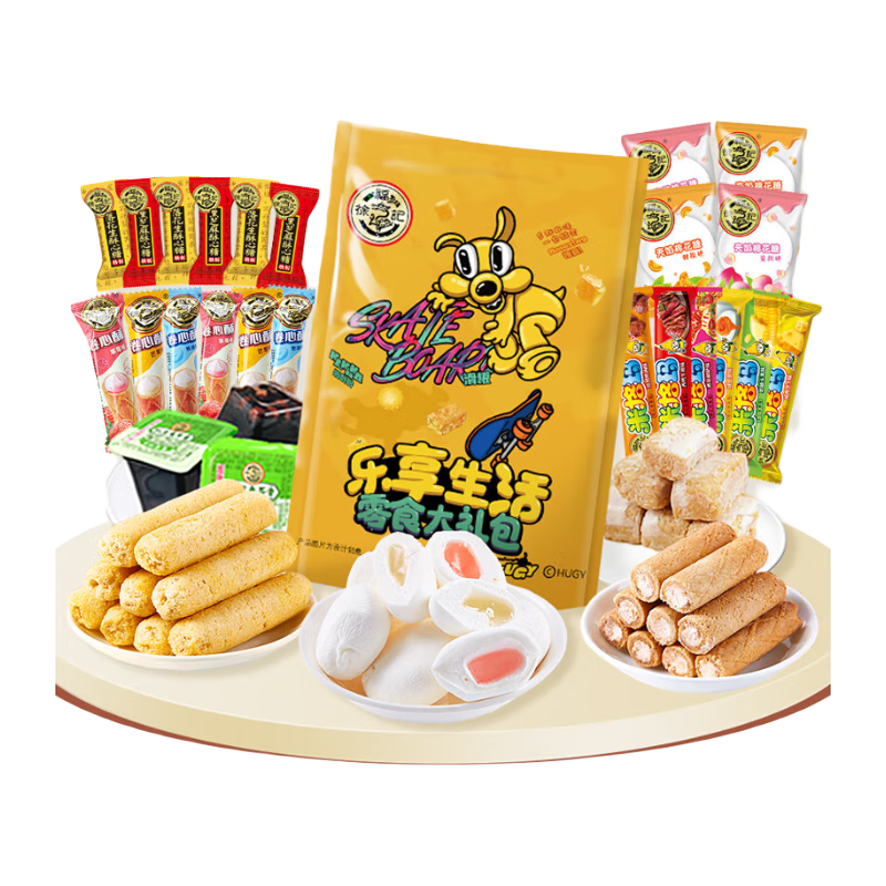 PLUS、需首购:徐福记5款零食大礼包混合口味420g 6.11元