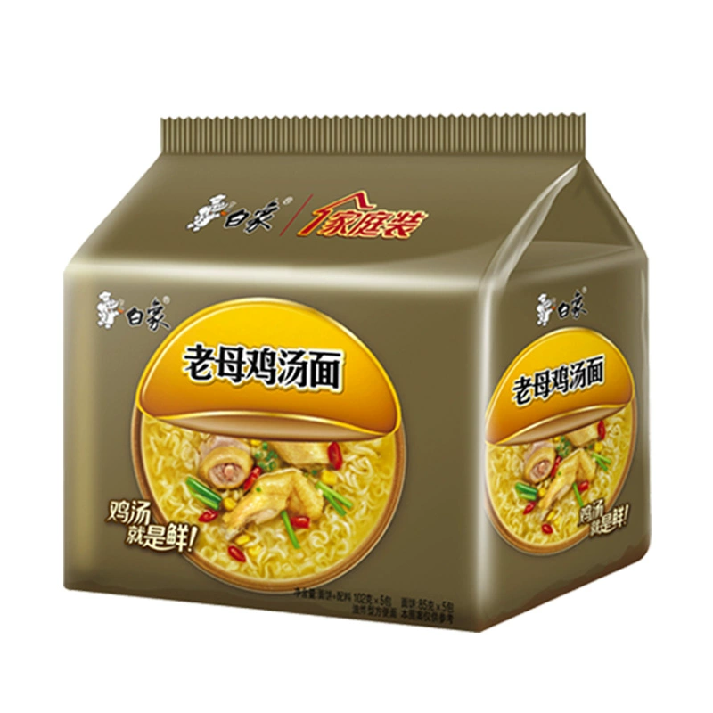 BAIXIANG 白象 方便面 珍骨汤老母鸡汤面102g*5包五连包泡面 ￥11.88