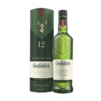 京东PLUS：Glenfiddich 格兰菲迪 12年 苏格兰 单一麦芽 威士忌 700ml 礼盒装 178.75