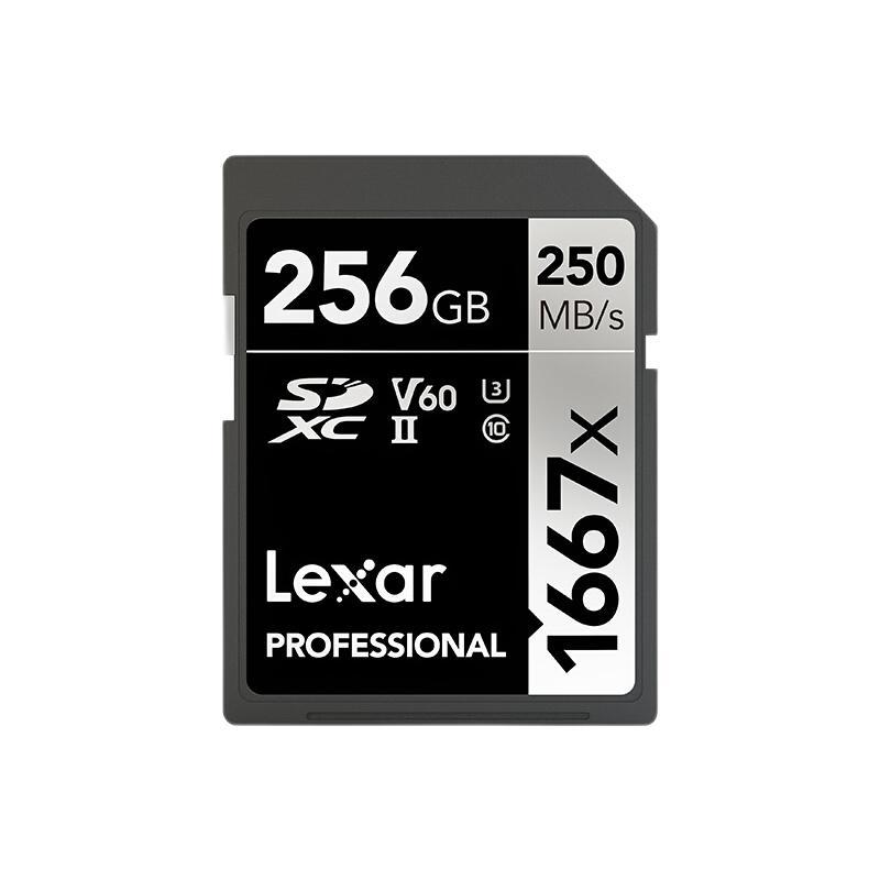 Lexar 雷克沙 PROFESSIONAL SD存储卡 256GB（UHS-II、V60、U3) 494元（需用券）