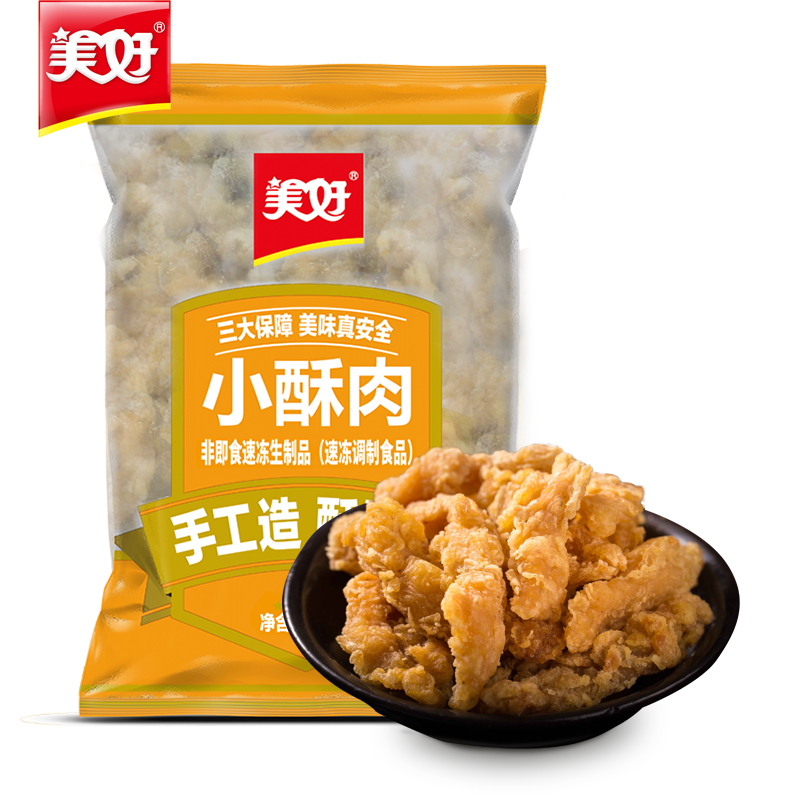 京东PLUS：美好 小酥肉 1kg*4件+凑单品 48.68元包邮、合12.17元/件