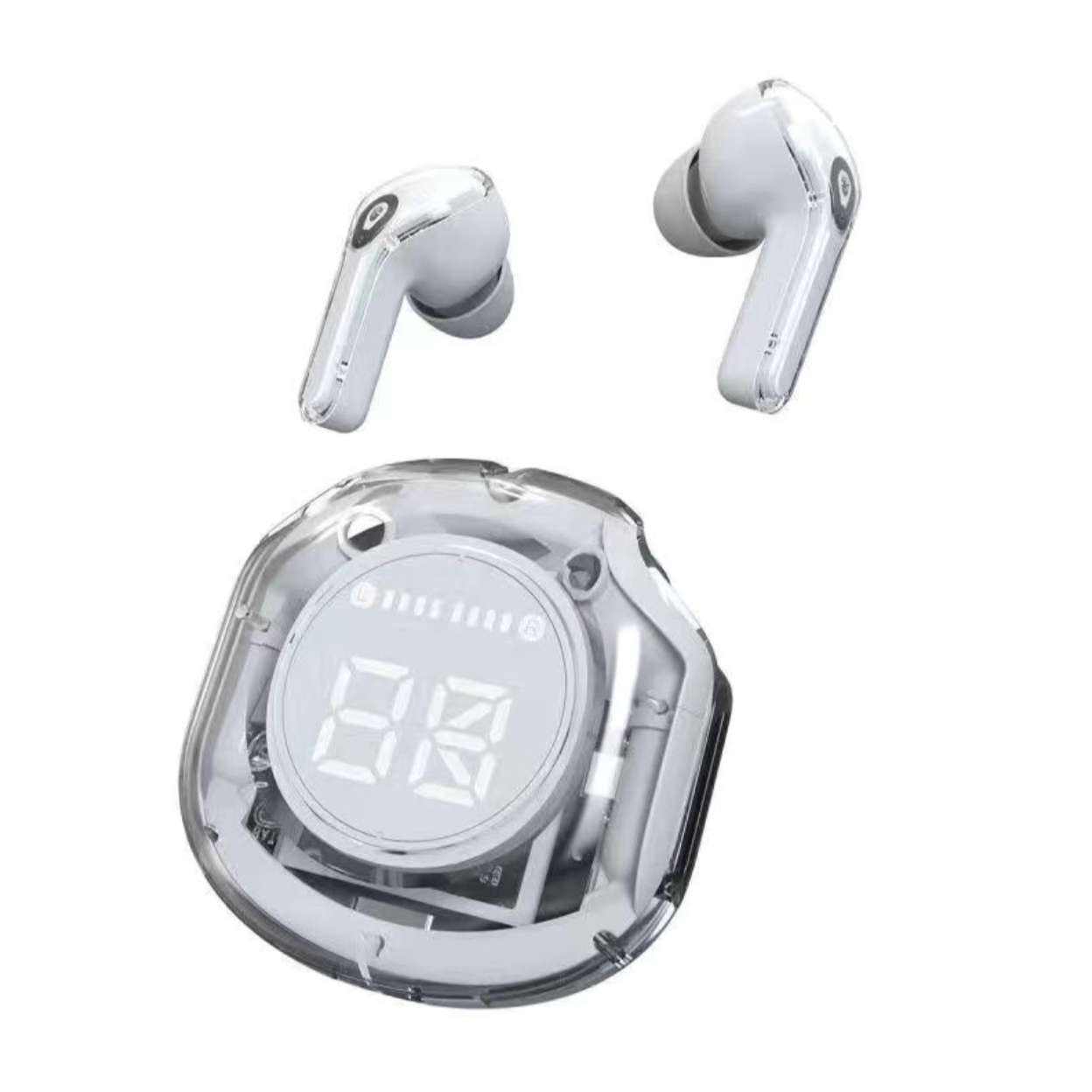 PLUS会员：诺必行 无线蓝牙耳机 入耳式 RGB呼吸灯 水晶透明数显 9.85元（合9.9
