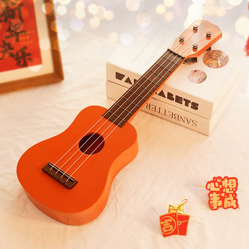 俏娃宝贝 尤克里里儿童小吉他音乐益智玩具乐器男女孩宝宝2-3周岁生日礼物
