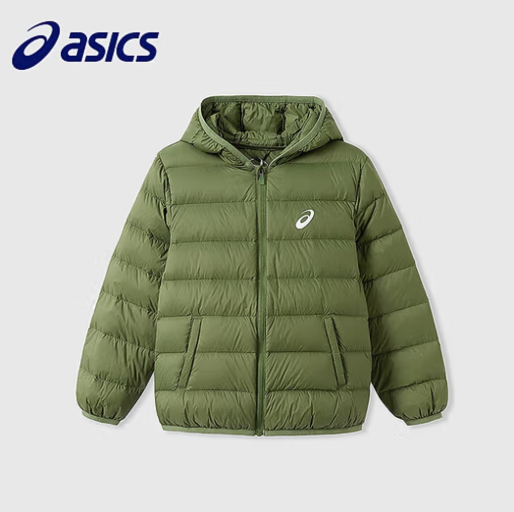 ASICS 亚瑟士 限时特价‼三防高清洁117.3g高充绒轻量保暖连帽羽绒服(多款可选) 153.41元(需买2件,需用券)