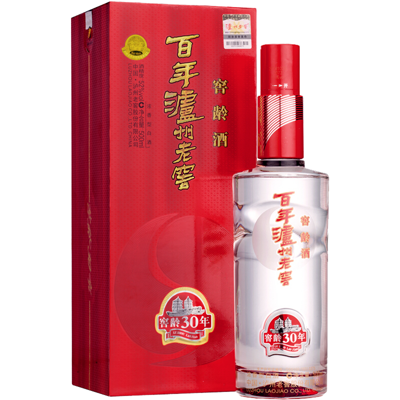 12日10点、PLUS会员: 泸州老窖 窖龄30年 浓香型白酒 52度500ml 单瓶装 196元包邮