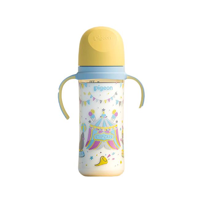 PLUS会员：Pigeon 贝亲 自然实感第三代FUN系列 AA225 PPSU奶瓶 彩绘款 330ml 马戏团