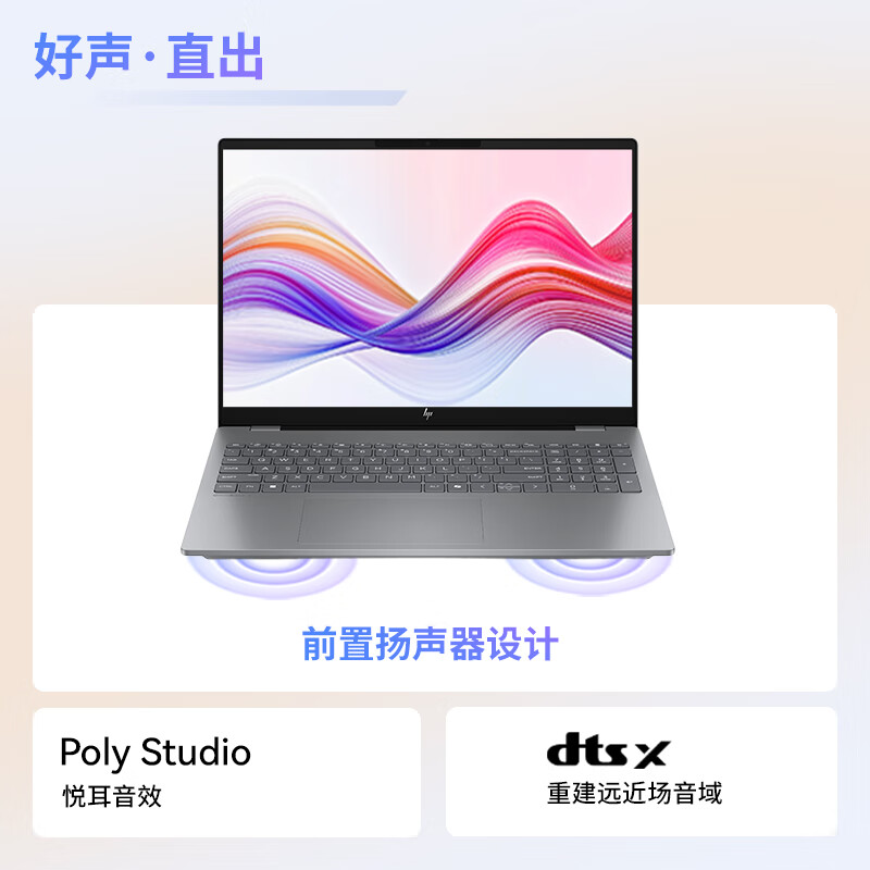 PLUS会员:惠普 星Book Pro 16 2025 轻薄笔记本电脑(酷睿Ultra7 255H 32G 1T 2.5K 240Hz AI)灰 5188.8元
