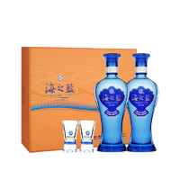 YANGHE 洋河 海之蓝 蓝色经典 42%vol 浓香型白酒 480ml*2瓶 礼盒装 ￥237.36