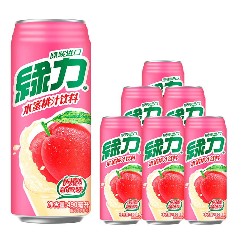 88VIP：绿力 Green Power 绿力 台湾绿力果汁蜜桃味490ml 26.82元（需买3件，共80.46