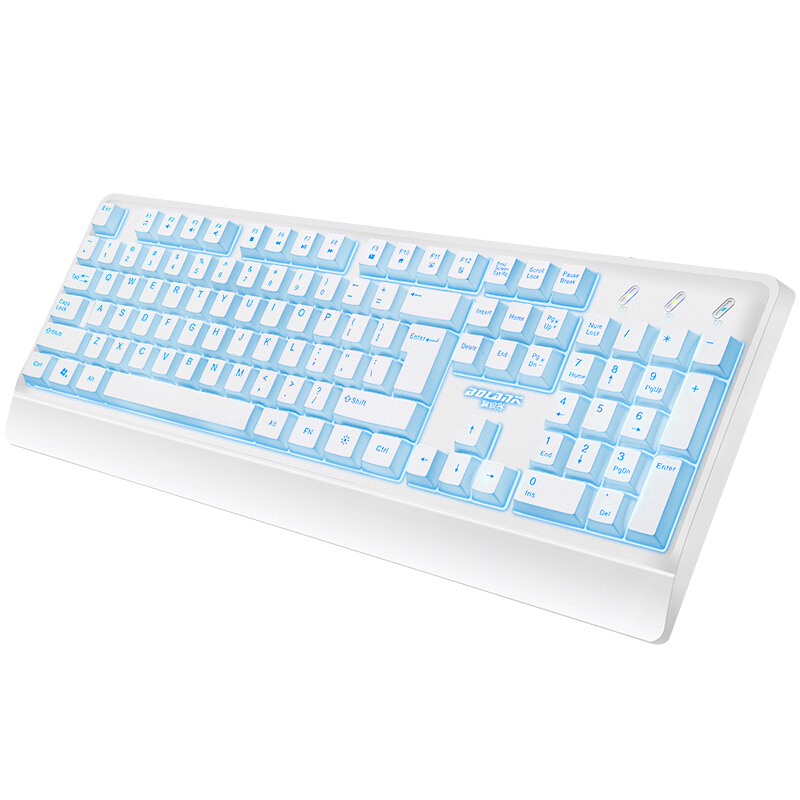 暴狼客 GX50 104键 有线薄膜键盘 白色 单光 39.9元