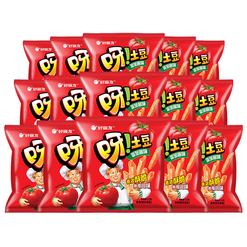 88VIP：Orion 好丽友 呀土豆番茄味40g*10bu包多规格休闲食品零食小吃 21.59元