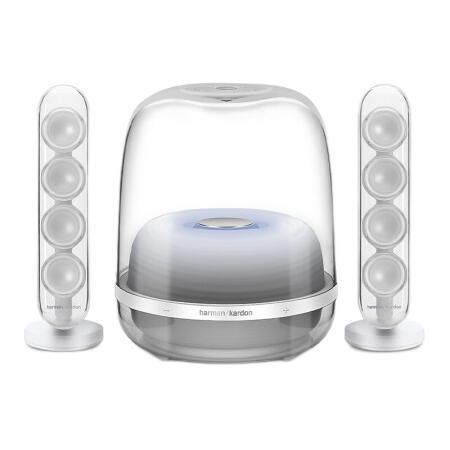 哈曼卡顿 SoundSticks4 水晶4 桌面 蓝牙音箱 白色 1869元