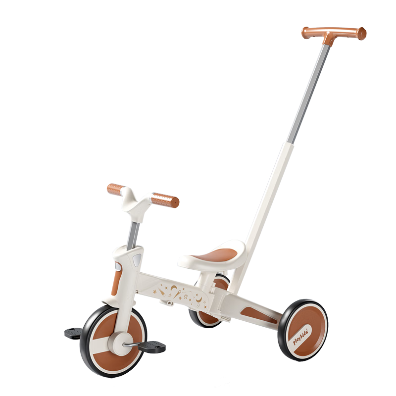 PLUS会员：playkids 普洛可 宝宝平衡滑步脚踏三轮车 S02-星空白 196.54元包邮（