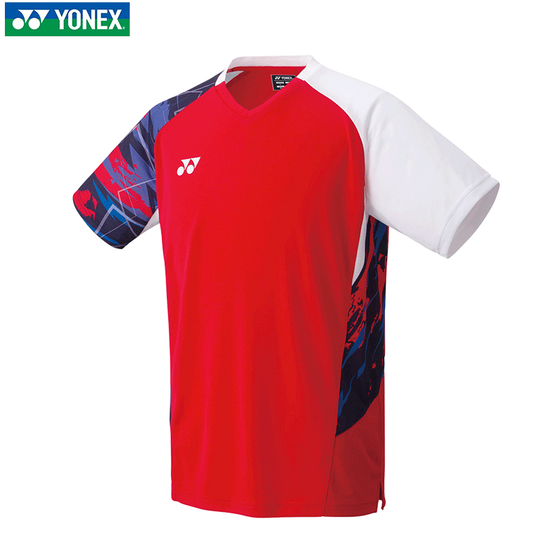 YONEX 尤尼克斯 2024尤尼克斯羽毛球服国家队大赛款yy男女速干运动球服 男款 1