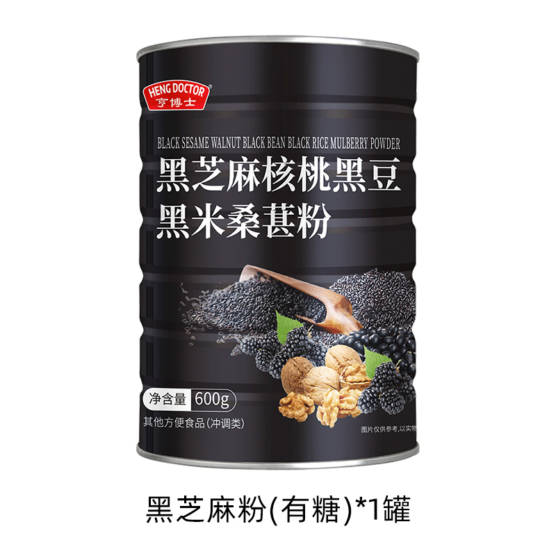 亨博士 黑芝麻糊核桃粉 600g 19.9元（需用券）