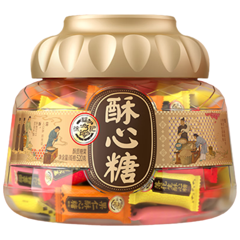 徐福记 酥心糖混合口味 糖果 桶装 600g 25.13元/件（需领劵、需首购，3件75.39