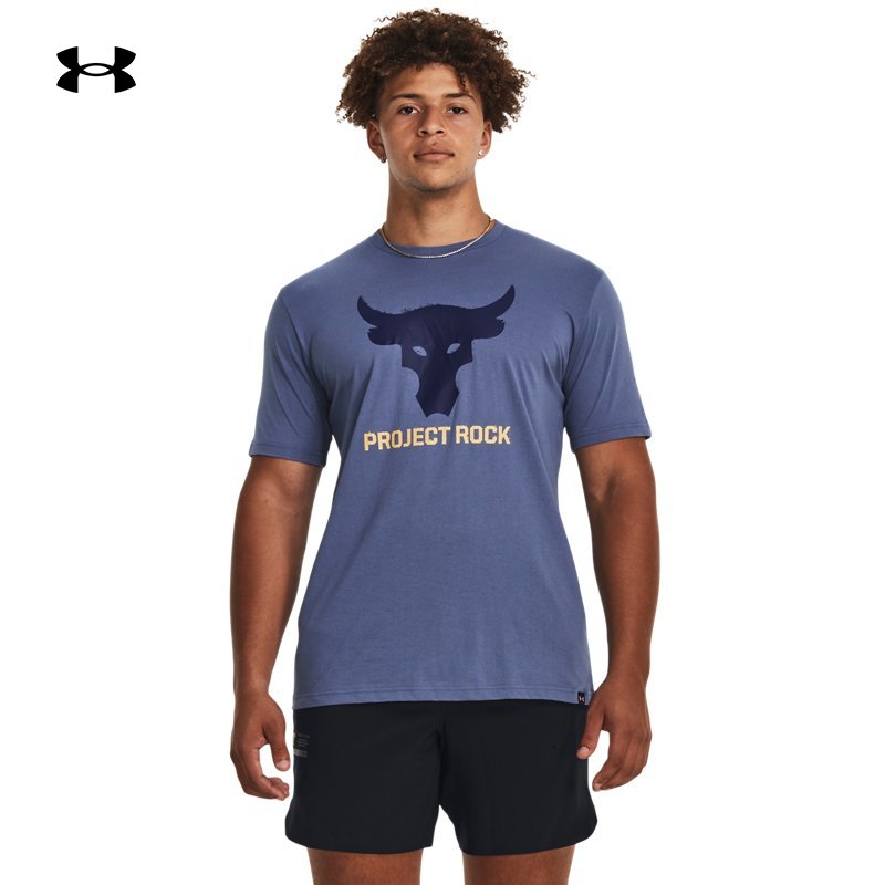安德玛 官方UA Project Rock强森男子训练运动短袖T恤1380520 222.33元（需买3件，