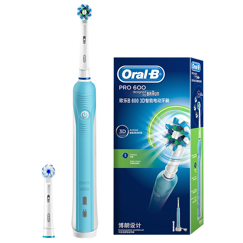 PLUS会员：Oral-B 欧乐B D16蓝色 电动牙刷 3D声波 179.5元包邮（双重优惠）