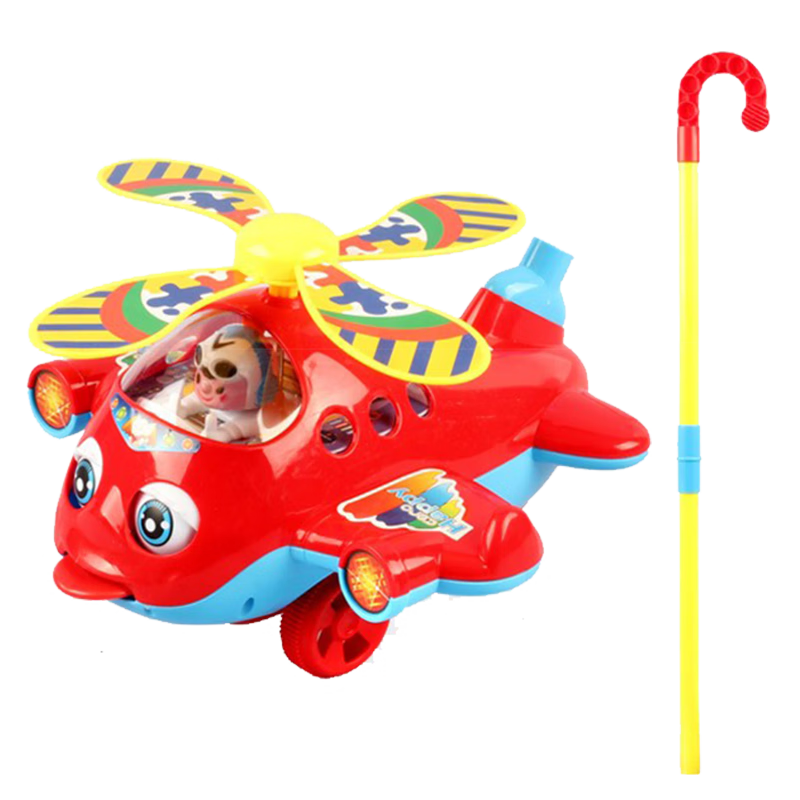 需首购，Plus会员：维尼小象 儿童手推玩具推推乐飞机学步车婴儿宝宝1岁2岁