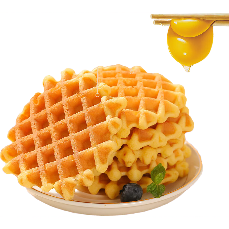 泓一 雪媚娘蛋黄酥流心酥 鸡蛋味华夫饼礼盒 750g---29.8元(需领券，合14.9元/件)