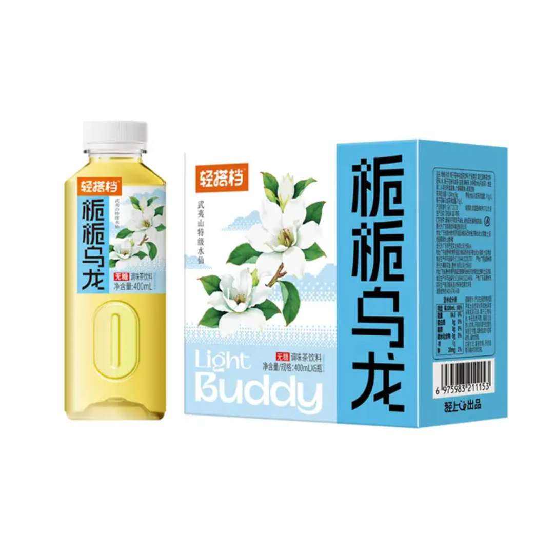 plus会员：轻上 栀栀乌龙茶 400ml*12瓶 折1.28元/瓶，共15.41元