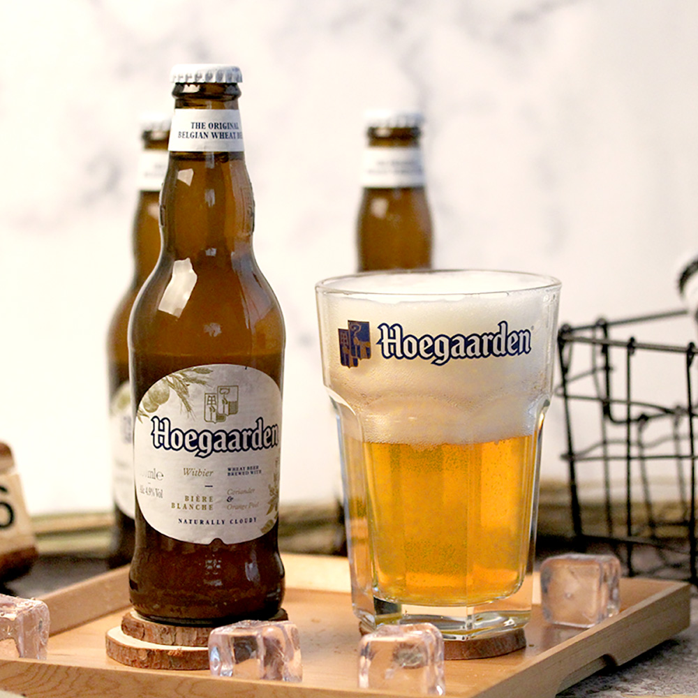 Hoegaarden 福佳 比利时风味福佳白啤酒275ml*24瓶整箱清新果味国产精酿啤酒包