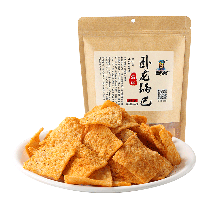 88VIP：卧龙食品 卧龙锅巴 麻辣味 10.36元